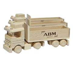 Auto tir z przyczepą + logo